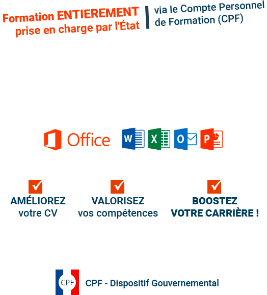 Apprenez la suite Office grâce au dispositif CPF